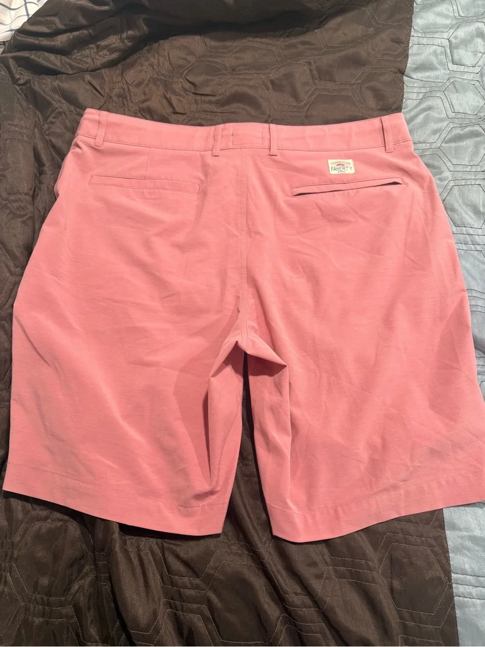 Faherty All Day Shorts 9” Sunrose Size 36